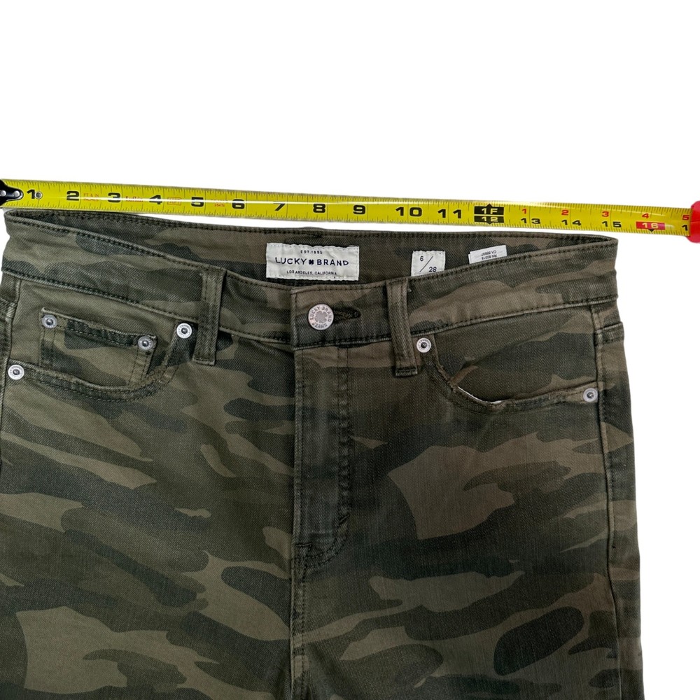 Lucky Brand Jeans Women 6 Camo High Rise Bridgette Crop Pant - Picture 10 of 12